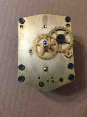 Vintage WWII Navy Seth Thomas Ships Clock Movement Rear Wind Mark 1 Boat #13