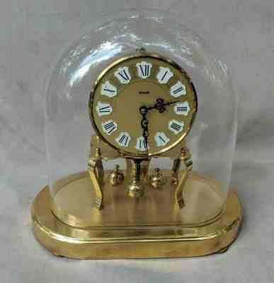 KUNDO Oval Dome 400-Day Anniversary Clock, Excellent Runner, Key Included