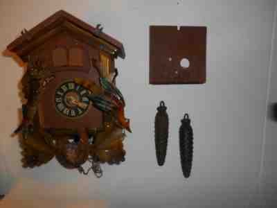 German Black Forest made musical Cookoo Cukoo Clock "The Emperor's Waltz" Kaiser