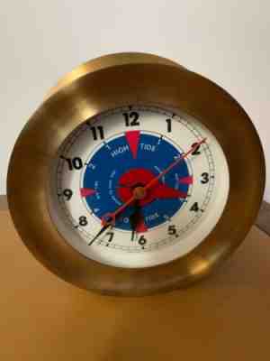 Chelsea Tide Teller Clock Brass
