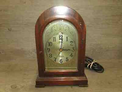 Vintage Revere Telechron Westminster Chime Electric Mantel Shelf Clock Tested