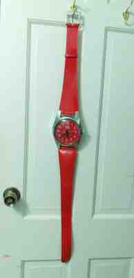 Vintage Think Big Wristwatch Watch Wall Clock Red 39" Life Magazine Advertising