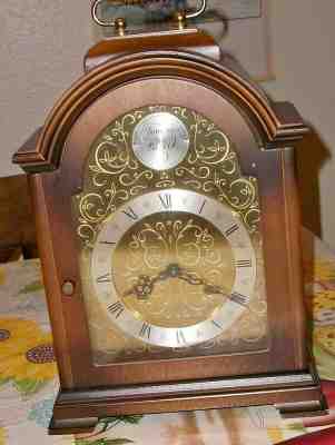 Emil schmeckenbecher Tempus Fugit Mantle Clock - West Germany 130-080