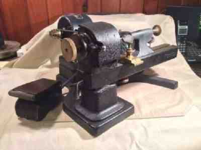 Vintage Jewelers Lathe,  PENNANT Watchmakers  Lathe , With Rare Base ~ ~ 8mm WW 