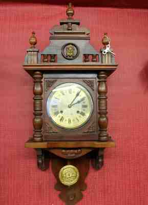 Old Wall Clock Chime Clock Regulator Clock Freischwinger 31 Day