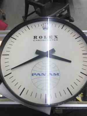 Vintage Rolex Pan Am Wall Clock. Extremely Rare!!!