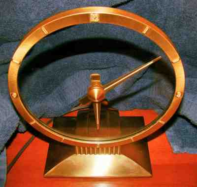 Vintage JEFFERSON GOLDEN HOUR MYSTERY CLOCK Retro 1950's - Working Perfectly !!