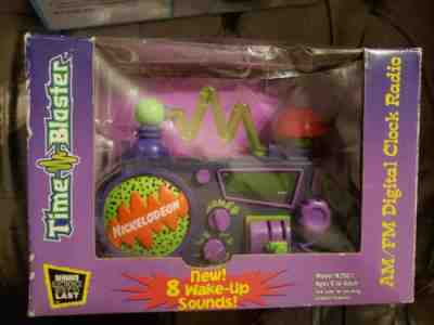 VINTAGE Nickelodeon Time Blaster Rise & Slime Alarm Clock Radio 1995 Excellent