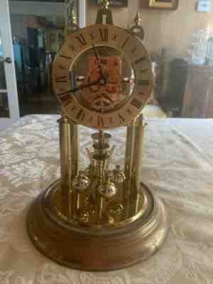 ELGIN S. HALLER SKELETON 400 DAY CLOCK,WITHOUT DOME, Not Working