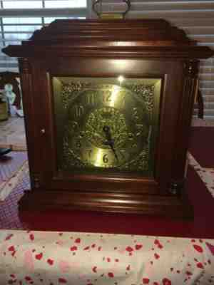 OUTSTANDING EMPEROR WESTMINSTER CHIMES CHERRY BRACKET MANTEL CLOCK GERMANY EWC