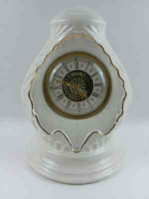Vintage Belleek Ireland Porcelain Germany Mercedes Quartz GEBR Hauser Clock