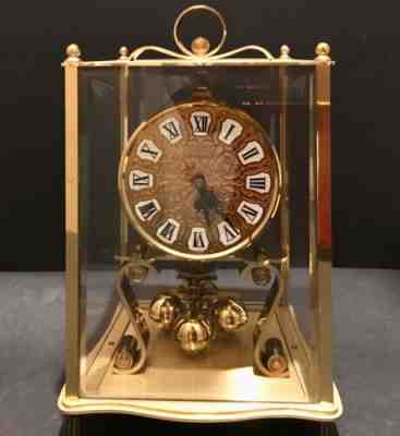VTG Brass Kundo Kieninger & Ober 400 Day Anniversary Clock West Germany - Works