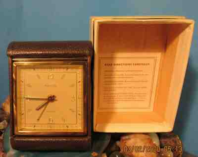  Rare Vintage Rensie German Wind Alarm Clock Florescent Hands Dial Award Winner