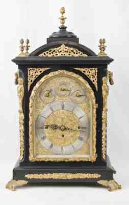 English signed triple chain fusee chiming bracket clock @ 1890 Excellent Fancy