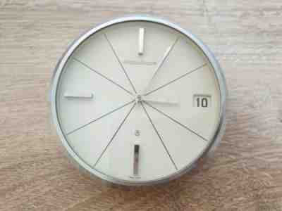 Vintage Jaeger LeCoultre 8 Day Desk Clock Ref. 383 - Very Good Condition 