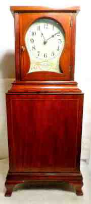 Fine 1840's Weight Driven Massachusetts Shelf Clock Signed Rueben Tower, Hingham