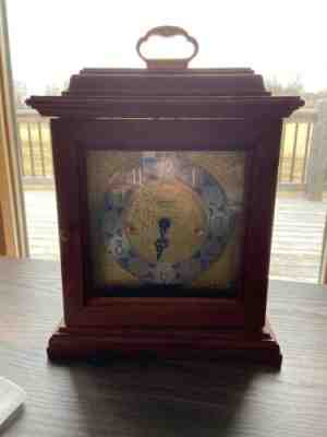 Emperor Mantel Clock 8 Day Key Wound Westminster Chime Beautiful!