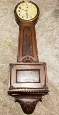 Antique Working 1920's TIFFANY & CO. Art Deco Banjo Regulator Wall Clock CHELSEA