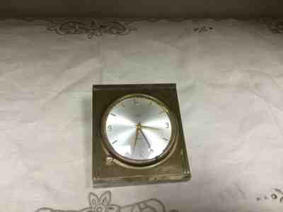 VINTAGE 1950's CYMA-AMIC 8-15, VINTAGE, BRASS, DESK CLOCK