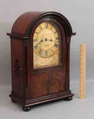 19thC Antique 1840s, J.R. Laing, Glasgow Scotland, Double Fusee Bracket Clock NR