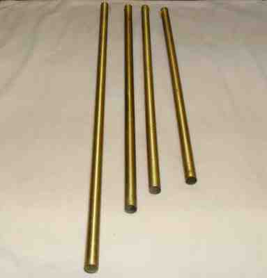 Vintage brass door chime tubes for Nutone Telechron clock doorbell system