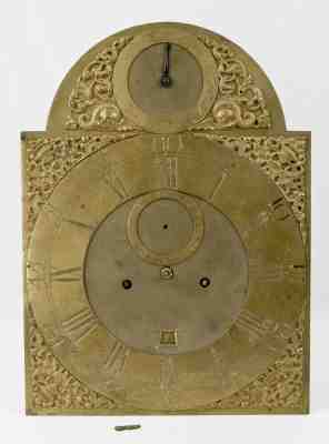 English 8 day grandfather clock brass dial movement @ 1775 Original Rare London