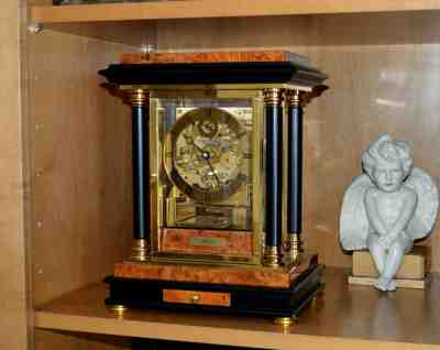 Kieninger Mantel Clock Item #: 1246-82-01 (12468201) 3 train chime,  price drop