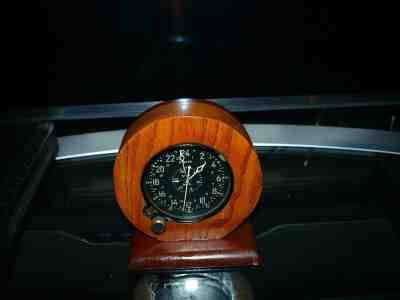 Vintage Waltham 8-Day US Military Aircraft Cockpit Clock WWII CDIA Navy Mounted