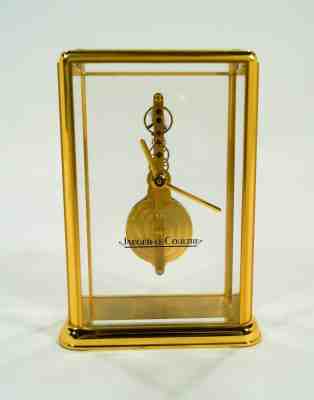 RARE Jaeger LeCoultre 16 Jewel 250 Baguette Movement 8 Day Skeleton Desk Clock