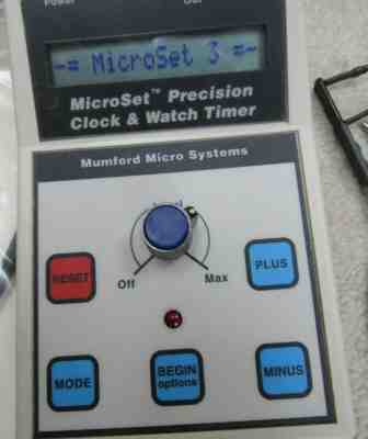 Mumford Micro Systems Microset Precision Clock Watch Timer Model 3 Windows