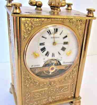 BEAUTIFUL BAYLOR CARRIAGE CLOCK-8 DAY SWISS HEBDOMAS MVT; 17 JEWEL. A REAL GEM!