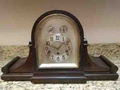Late 1800s Junghans Wurttemberg Westminster Chime Clock B25 Movement 22" Long