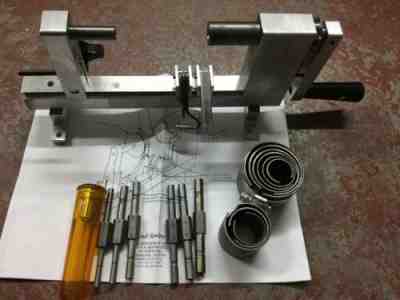 Ollie Baker Style Clock Mainspring Winder with Let Down Tool and Clamps