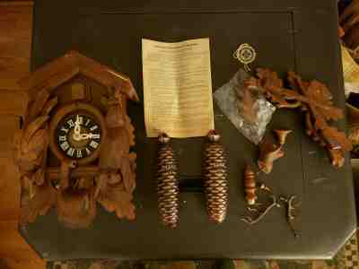  Black Forest 8 Day Cuckoo Clock Schmeckenbecher W. Germany NIOB