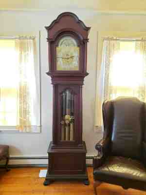  Tiffany Grandfather Clock 5 DurfeeTubes 8 Day Time Strike Chime 