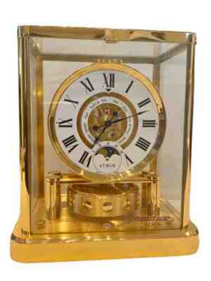 ATMOS CLASSIQUE PHASES DE LUNE GILT BRASS - MANUAL-WINDING REF. 5111202