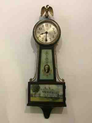 Large Antique Banjo Seth Thomas Wall Clock.  CTx # 243