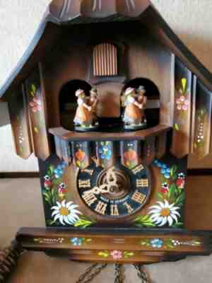 German Romance Cuckoo Clock Swiss Musical Movement