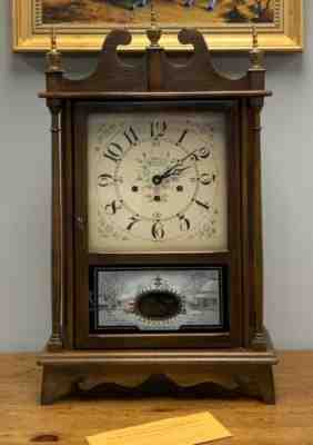 New England Clock Co.   Pillar & Scroll,  Westminster Chimes. With Paperwork