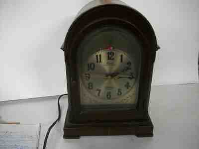 Vintage Revere Telechron Westminster Chime Electric Mantel Shelf Clock Tested