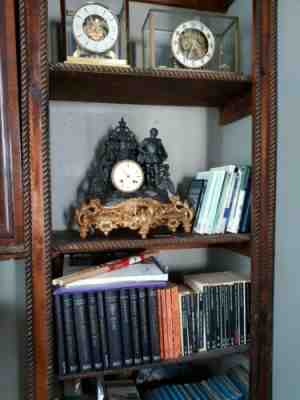 Rare French P. Lesperut Ormulo/Enamel mantle clock