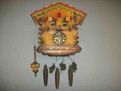 Germany Musical Cuckoo Clock Missing parts As/is not working L@@K