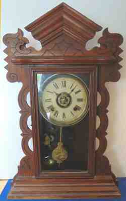 Antique Ansonia Mantle Clock Jordan Model 1901 Not Working for Repair or Parts 