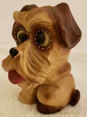 Working 1940's OSWALD "Scottie Dog" Animated Rolling Eyes German Novelty Clock