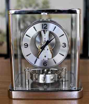 Jaeger LeCoultre Atmos Clock Nickel 540 Rhodium Classique Mantel