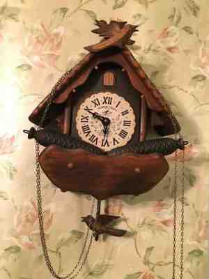 VINTAGE CUCKOO CLOCK 1967 HUBERT HERR TRIBERG, GERMANY, EXCELLENT CONDITION