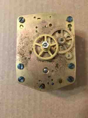Vintage WWII Navy Seth Thomas Ships Clock Movement Rear Wind Mark 1 Boat #14