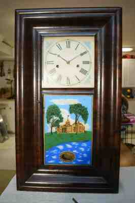 1847 Historic JC Brown Forestville 8 Day Clock