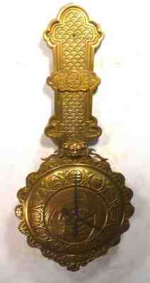 RARE 1896 Brass Chinese Year of The Rooster Regulator Clock-Antique Qing Dynasty