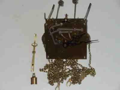 Vintage Jauch 77 874 Westminster Grandmother Clock Movement for Parts or Repair